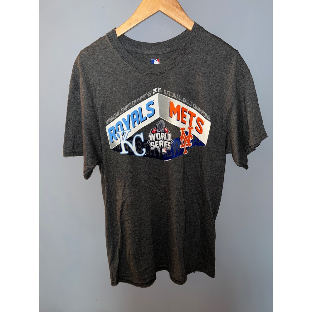 MLB 2015 World Series Kansas City Royals vs New York Mets Graphic T-Shirt Large